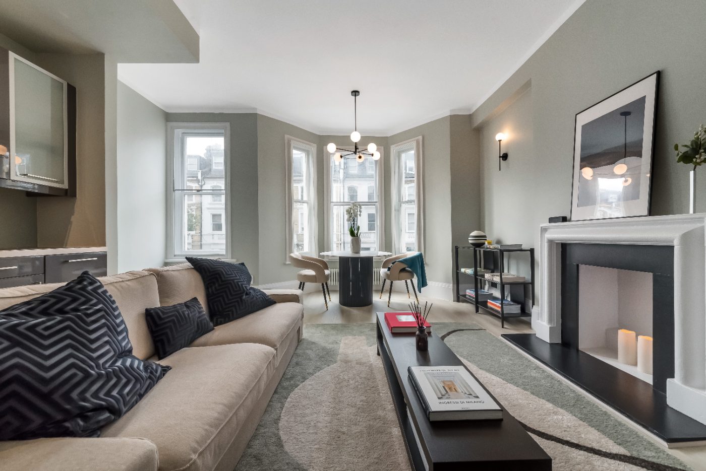 Completed one-bedroom flat renovation in Chelsea